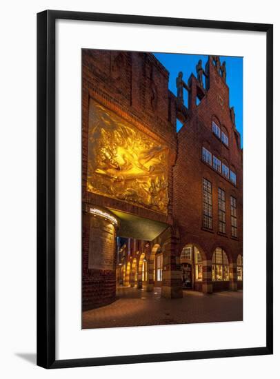 Entrance Bšttcherstrasse (Street), Old Town, Bremen, Germany, Europe-Chris Seba-Framed Photographic Print