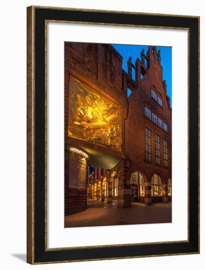 Entrance Bšttcherstrasse (Street), Old Town, Bremen, Germany, Europe-Chris Seba-Framed Photographic Print