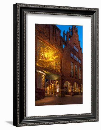 Entrance Bšttcherstrasse (Street), Old Town, Bremen, Germany, Europe-Chris Seba-Framed Photographic Print