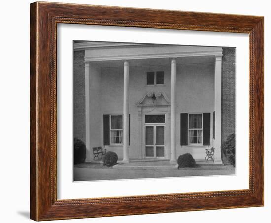 Entrance detail, Creek Club, Locust Valley, New York, 1925-null-Framed Photographic Print