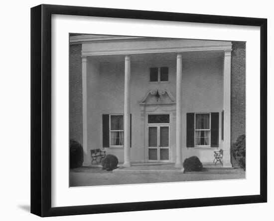 Entrance detail, Creek Club, Locust Valley, New York, 1925-null-Framed Photographic Print