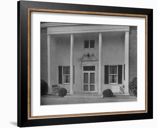 Entrance detail, Creek Club, Locust Valley, New York, 1925-null-Framed Photographic Print