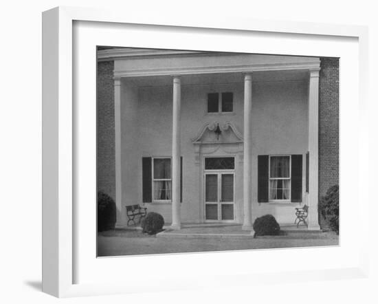 Entrance detail, Creek Club, Locust Valley, New York, 1925-null-Framed Photographic Print