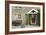 Entrance Door and Outdoor Table of Farmhouse-Anthony Harrison-Framed Photo