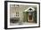 Entrance Door and Outdoor Table of Farmhouse-Anthony Harrison-Framed Photo