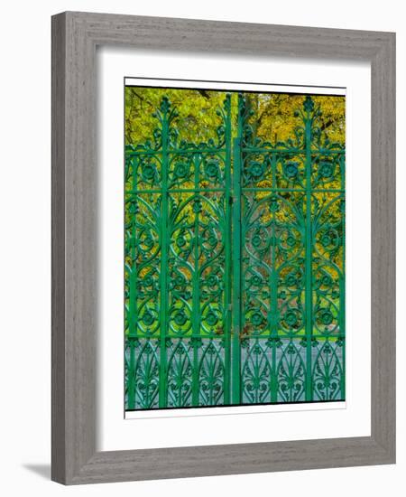 Entrance Gate to Crown Hill National Cemetery, Indianapolis, Indiana-Rona Schwarz-Framed Photographic Print