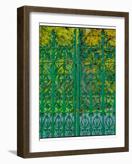 Entrance Gate to Crown Hill National Cemetery, Indianapolis, Indiana-Rona Schwarz-Framed Photographic Print