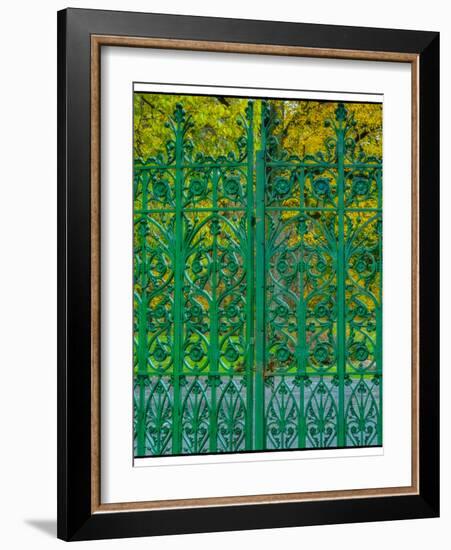 Entrance Gate to Crown Hill National Cemetery, Indianapolis, Indiana-Rona Schwarz-Framed Photographic Print