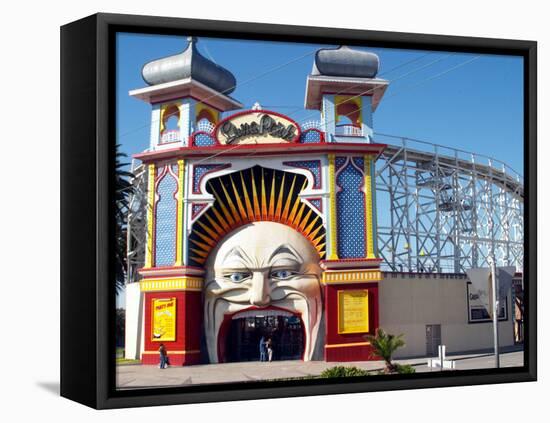 Entrance Gate to Luna Park, Melbourne, Victoria, Australia-David Wall-Framed Premier Image Canvas