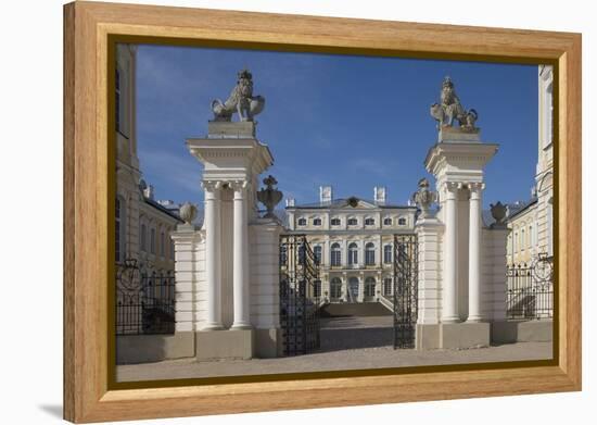 Entrance Gate to Rundale Palace (1736-1768)-null-Framed Premier Image Canvas
