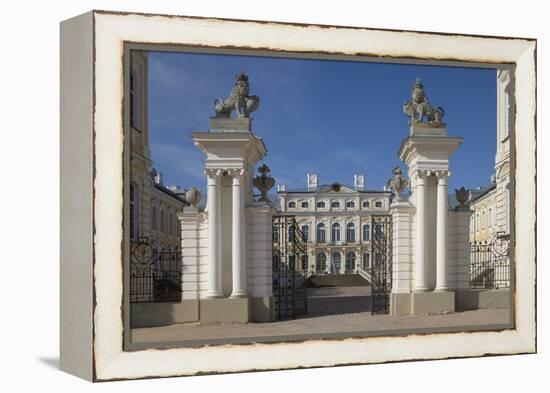 Entrance Gate to Rundale Palace (1736-1768)-null-Framed Premier Image Canvas