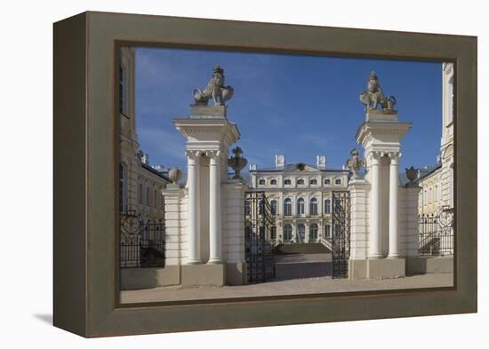 Entrance Gate to Rundale Palace (1736-1768)-null-Framed Premier Image Canvas