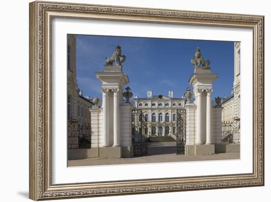 Entrance Gate to Rundale Palace (1736-1768)-null-Framed Photographic Print