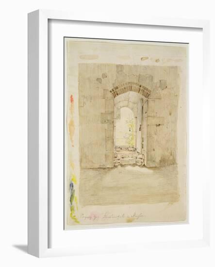 Entrance Gate to the Royal School in Meissen-Caspar David Friedrich-Framed Giclee Print