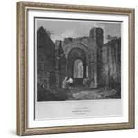 'Entrance Gateway - Hexham Abbey, Northumberland', 1814-John Greig-Framed Giclee Print