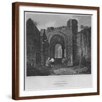 'Entrance Gateway - Hexham Abbey, Northumberland', 1814-John Greig-Framed Giclee Print