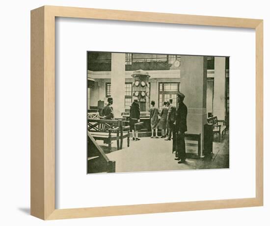 'Entrance Hall, London Air Station', 1927-Unknown-Framed Photographic Print