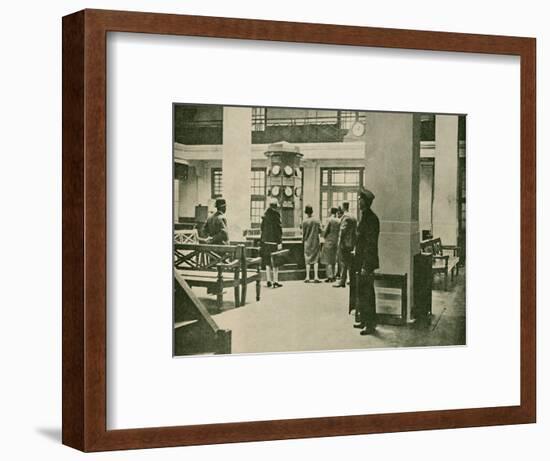 'Entrance Hall, London Air Station', 1927-Unknown-Framed Photographic Print