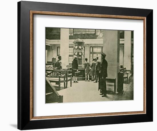 'Entrance Hall, London Air Station', 1927-Unknown-Framed Photographic Print