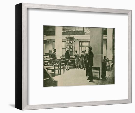 'Entrance Hall, London Air Station', 1927-Unknown-Framed Photographic Print