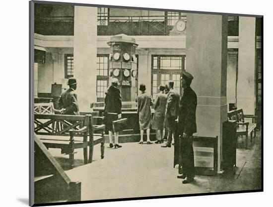 'Entrance Hall, London Air Station', 1927-Unknown-Mounted Photographic Print