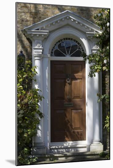 Entrance into a House with Grand Door with Window Lights, Surrounded by Vegetation-Natalie Tepper-Mounted Photo