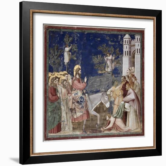 Entrance into Jerusalem-Giotto di Bondone-Framed Giclee Print