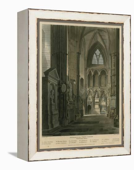 Entrance into Poets Corner, Westminster Abbey, London-Augustus Charles Pugin-Framed Premier Image Canvas