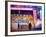 Entrance of a Subway Station in Times Square - Urban Street Scene by Night - Manhattan - New York-Philippe Hugonnard-Framed Photographic Print