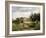 Entrance of a Village, C.1863-Camille Pissarro-Framed Giclee Print