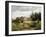 Entrance of a Village, C.1863-Camille Pissarro-Framed Giclee Print