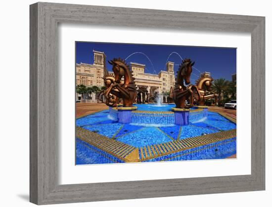 Entrance of Al Qasr Hotel at Madinat Jumeirah Resort, Jumeirah Beach, Dubai-null-Framed Art Print