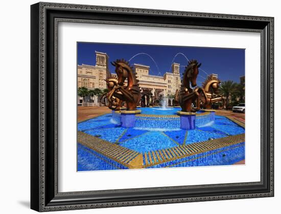 Entrance of Al Qasr Hotel at Madinat Jumeirah Resort, Jumeirah Beach, Dubai-null-Framed Art Print