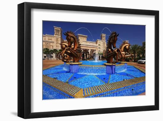 Entrance of Al Qasr Hotel at Madinat Jumeirah Resort, Jumeirah Beach, Dubai-null-Framed Art Print