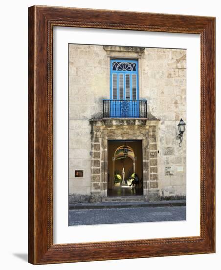 Entrance of Casa Del Conde De Casa Bayona, Now the Museum of Colonial Art, Old Havana, Cuba-John Harden-Framed Photographic Print