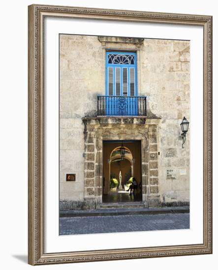 Entrance of Casa Del Conde De Casa Bayona, Now the Museum of Colonial Art, Old Havana, Cuba-John Harden-Framed Photographic Print