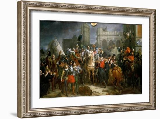 Entrance of Henry IV in Paris 22 March 1594-François Pascal Simon Gérard-Framed Giclee Print