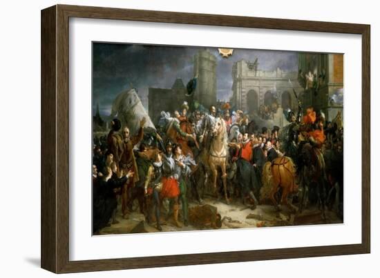 Entrance of Henry IV in Paris 22 March 1594-François Pascal Simon Gérard-Framed Giclee Print