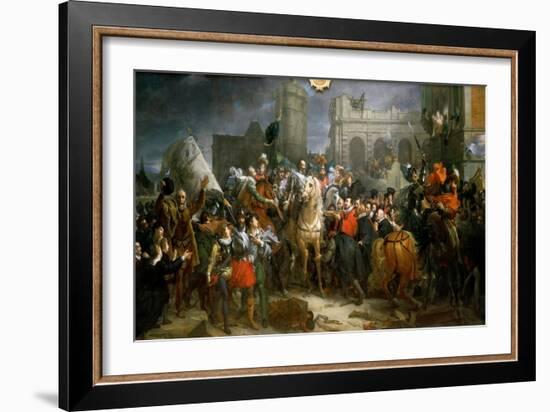 Entrance of Henry IV in Paris 22 March 1594-François Pascal Simon Gérard-Framed Giclee Print