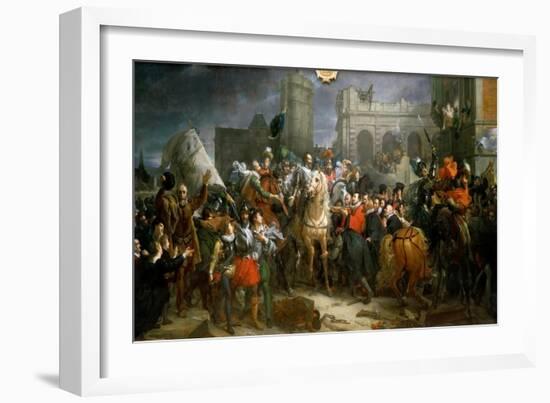 Entrance of Henry IV in Paris 22 March 1594-François Pascal Simon Gérard-Framed Giclee Print