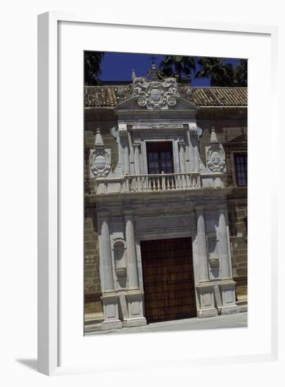 Entrance of Hospital De Las Cinco Llagas, Seville, Andalusia, Spain-null-Framed Giclee Print