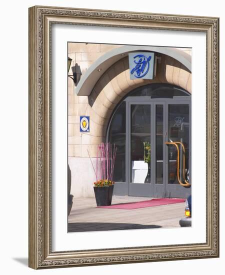 Entrance of Restaurant, Strandvagen, Ostermalm, Stockholm, Sweden-Per Karlsson-Framed Photographic Print