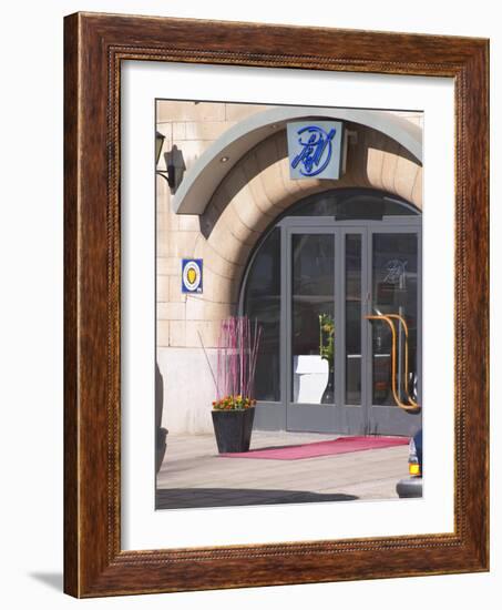 Entrance of Restaurant, Strandvagen, Ostermalm, Stockholm, Sweden-Per Karlsson-Framed Photographic Print