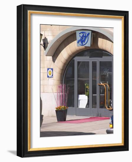 Entrance of Restaurant, Strandvagen, Ostermalm, Stockholm, Sweden-Per Karlsson-Framed Photographic Print