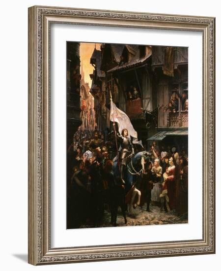 Entrance of Saint Joan of Arc, 1412-31, into Orleans, France-Jean-jacques Scherrer-Framed Giclee Print