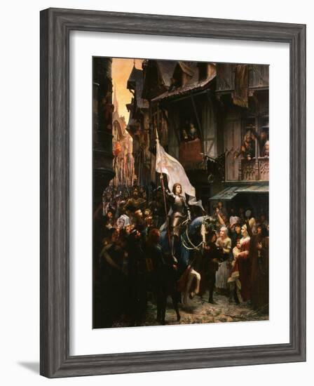 Entrance of Saint Joan of Arc, 1412-31, into Orleans, France-Jean-jacques Scherrer-Framed Giclee Print