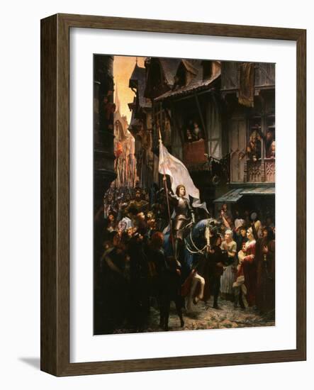 Entrance of Saint Joan of Arc, 1412-31, into Orleans, France-Jean-jacques Scherrer-Framed Giclee Print