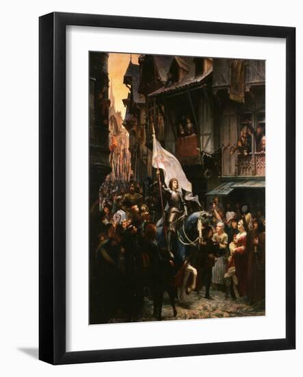 Entrance of Saint Joan of Arc, 1412-31, into Orleans, France-Jean-jacques Scherrer-Framed Giclee Print