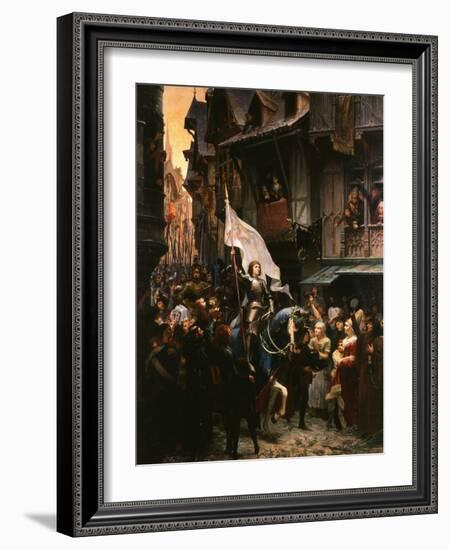 Entrance of Saint Joan of Arc, 1412-31, into Orleans, France-Jean-jacques Scherrer-Framed Giclee Print