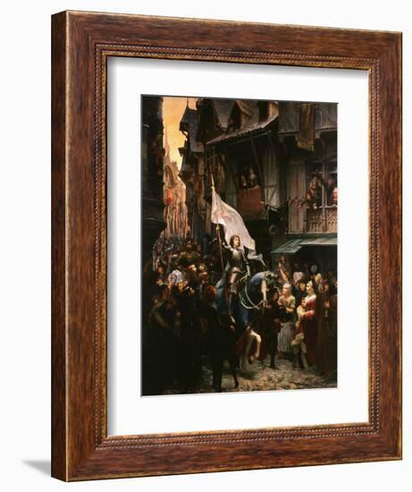 Entrance of Saint Joan of Arc, 1412-31, into Orleans, France-Jean-jacques Scherrer-Framed Giclee Print